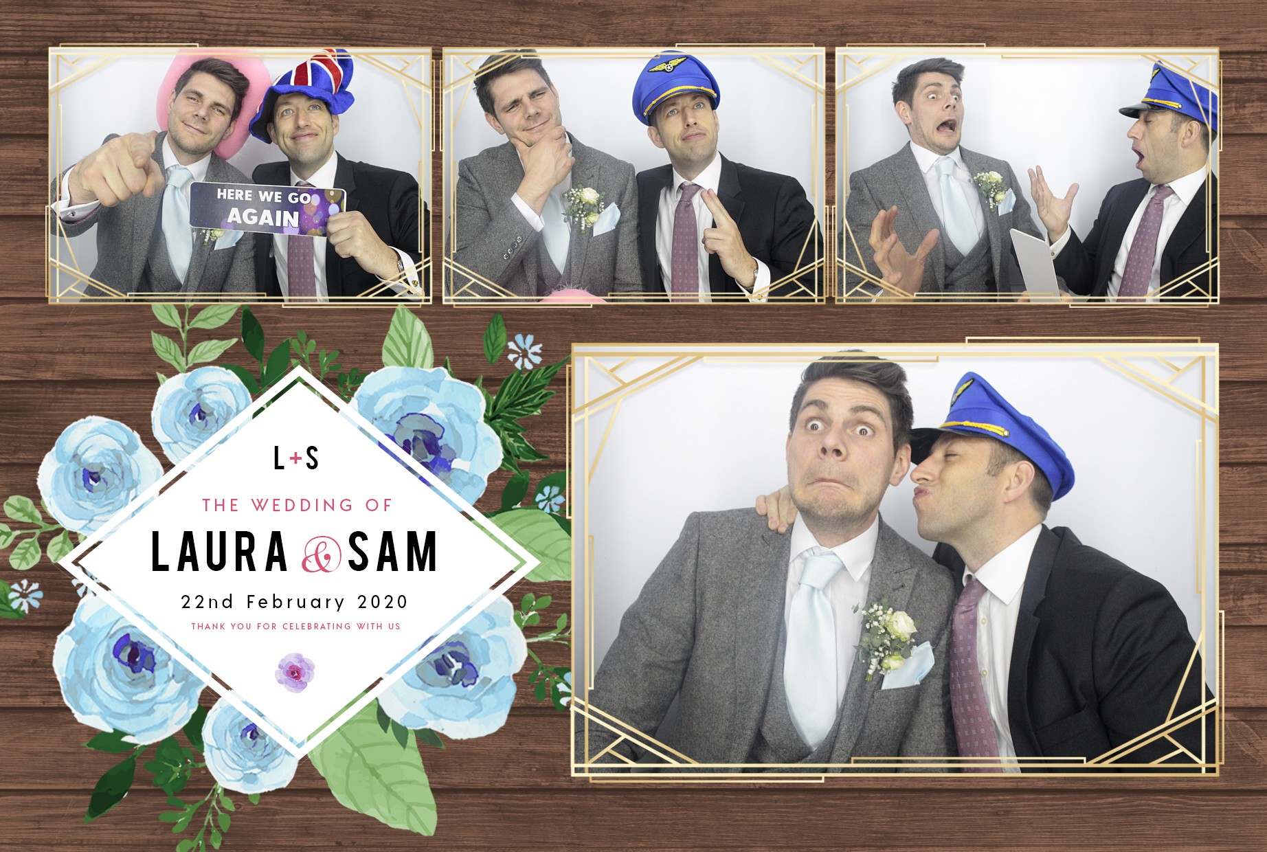 Laura and Sam's Wedding | View more photos from the event at gallery.myphotoboothexperience.co.uk/u/MyPhotoBoothExperienceLtd/Laura-and-Sams-Wedding